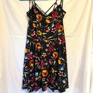 Fortune + Ivy Reign Back Detail Brushed Knit Dress (L)